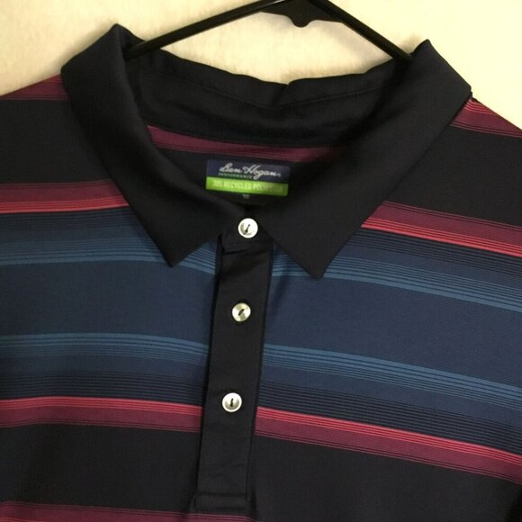 Ben Hogan Performance 3-Button Men's Golf Polo Sz XXXL Colorful Striped Lined - Picture 5 of 15